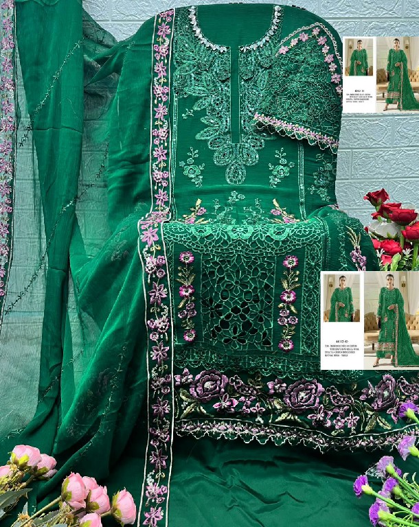 SHREE FABS D.NO 5560A TO 5560D WHOLESALE HEAVY FOX GEORGETTE PAKISTANI UNSTITCH SALWAR SUITS FOR EXPORT