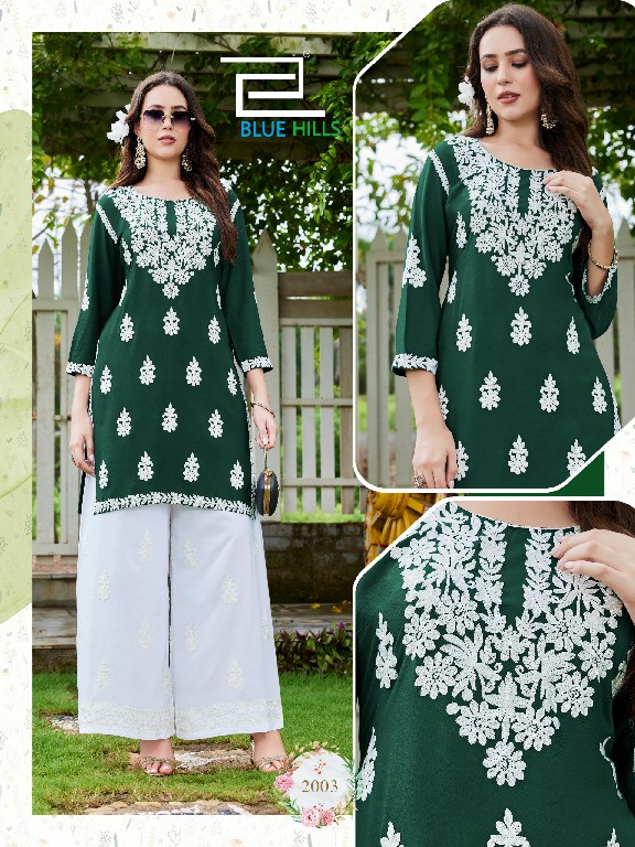 BLUE HILLS MESSI VOL 3 WHOLESALE READYMADE RAYON WITH WORH BIG SIZE TRENDY KURTI WITH PLAZZO COMBO FOR EXPORT