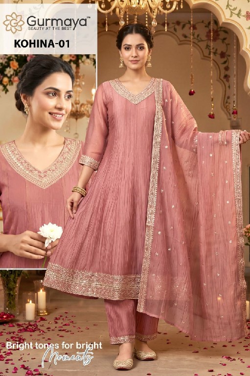 AANCHI KOHINA WHOLESALE READYMADE SALSA LATEST FASHION 3 PCS COMBO SET SUITS SUPPLIER