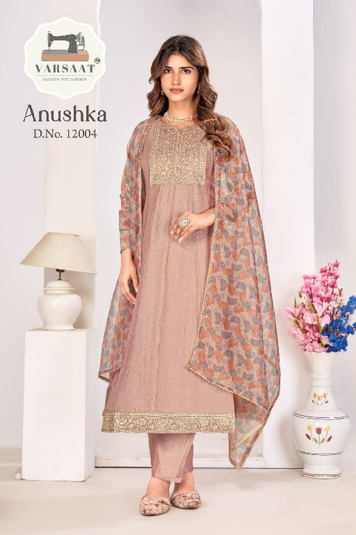VARSAAT ANUSHKA WHOLESALE READYMADE SALSA SILK FESTIVE WEAR 3 PCS COMBO SET SUITS EXPORTER