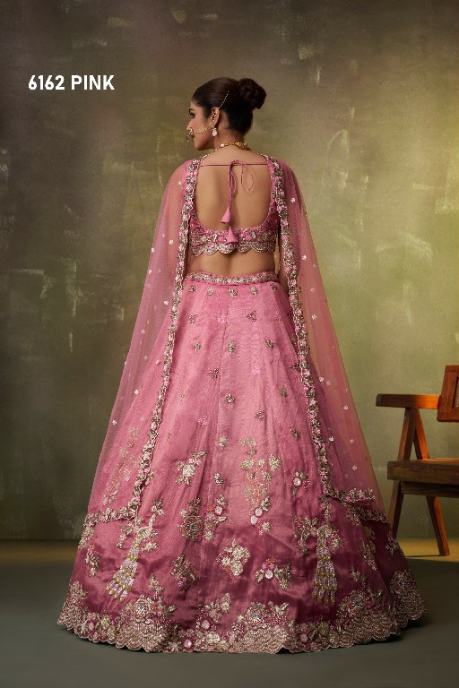 PF SERIES D.NO 6162 WHOLESALE TISSUE WITH WORK FULL FLAIR ETHNIC WEAR LEHENGA CHOLI FOR WOMEN ONLINE