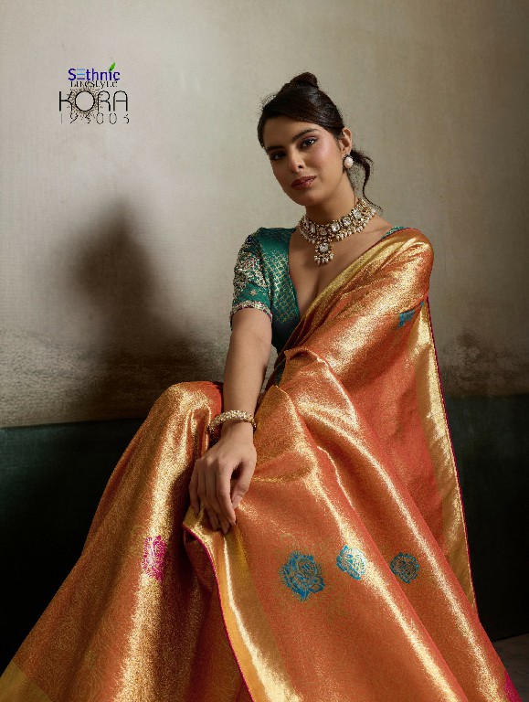SETHNIC LIFESTYLE KORA WHOLESALE TISSUE BANARASI SILK JACQUARD TRADITIONAL WEAR SAREES FOR WOMEN EXPORTER