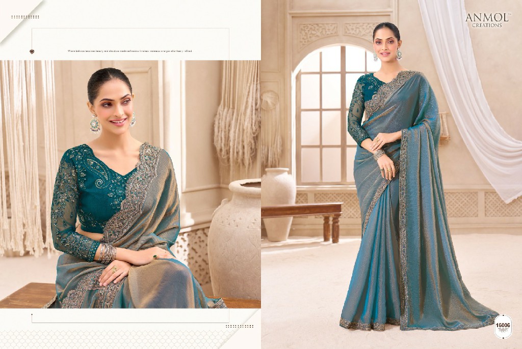 ANMOL CREATIONS ELEGANCE VOL 21 WHOLESALE STYLISH PARTY WEAR INDIAN SAREES FOR WOMEN ONLINE