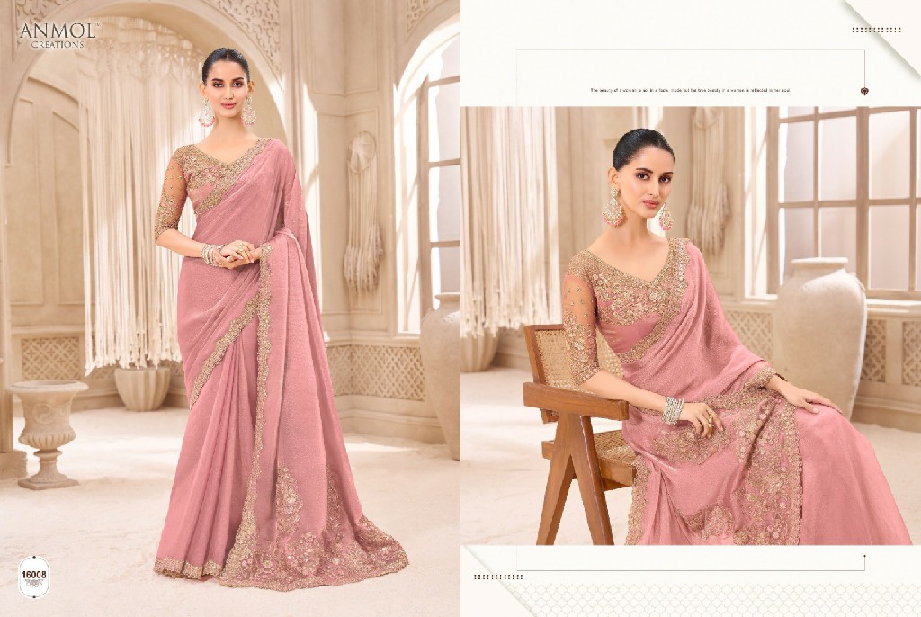 ANMOL CREATIONS ELEGANCE VOL 21 WHOLESALE STYLISH PARTY WEAR INDIAN SAREES FOR WOMEN ONLINE
