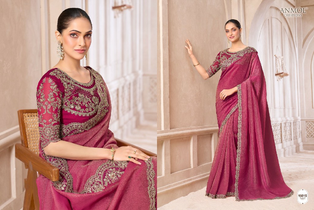 ANMOL CREATIONS ELEGANCE VOL 21 WHOLESALE STYLISH PARTY WEAR INDIAN SAREES FOR WOMEN ONLINE