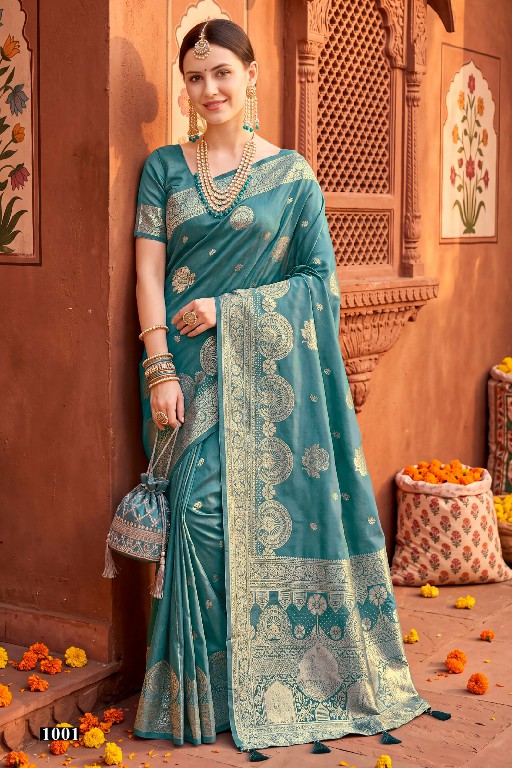 SAROJ GEETA SILK VOL 1 WHOLESALE PURE SILK FESTIVE WEAR INDIAN SAREES FOR WOMEN SUPPLIER