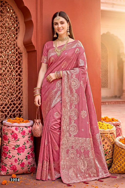 SAROJ GEETA SILK VOL 1 WHOLESALE PURE SILK FESTIVE WEAR INDIAN SAREES FOR WOMEN SUPPLIER