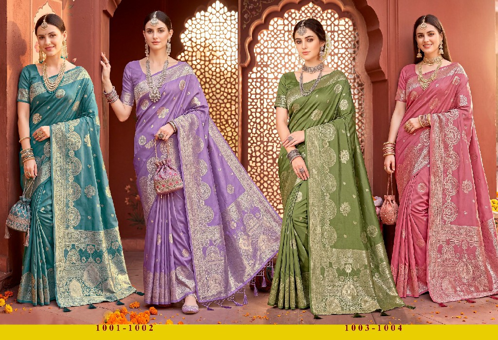 SAROJ GEETA SILK VOL 1 WHOLESALE PURE SILK FESTIVE WEAR INDIAN SAREES FOR WOMEN SUPPLIER