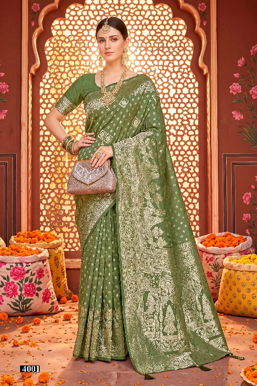 SAROJ GEETA SILK VOL 4 WHOLESALE PURE SILK ATTRACTIVE INDIAN SAREES FOR WOMEN SUPPLIER