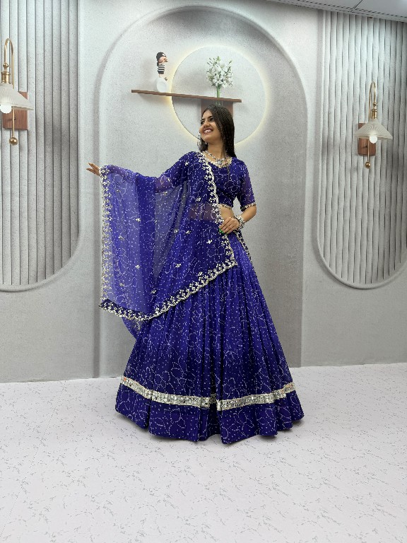 TAPI CREATION D.NO 348 WHOLESALE READYMADE GEORGETTE BANDHANI PRINT FESTIVE SPECIAL LEHENGA CHOLI FOR EXPORT