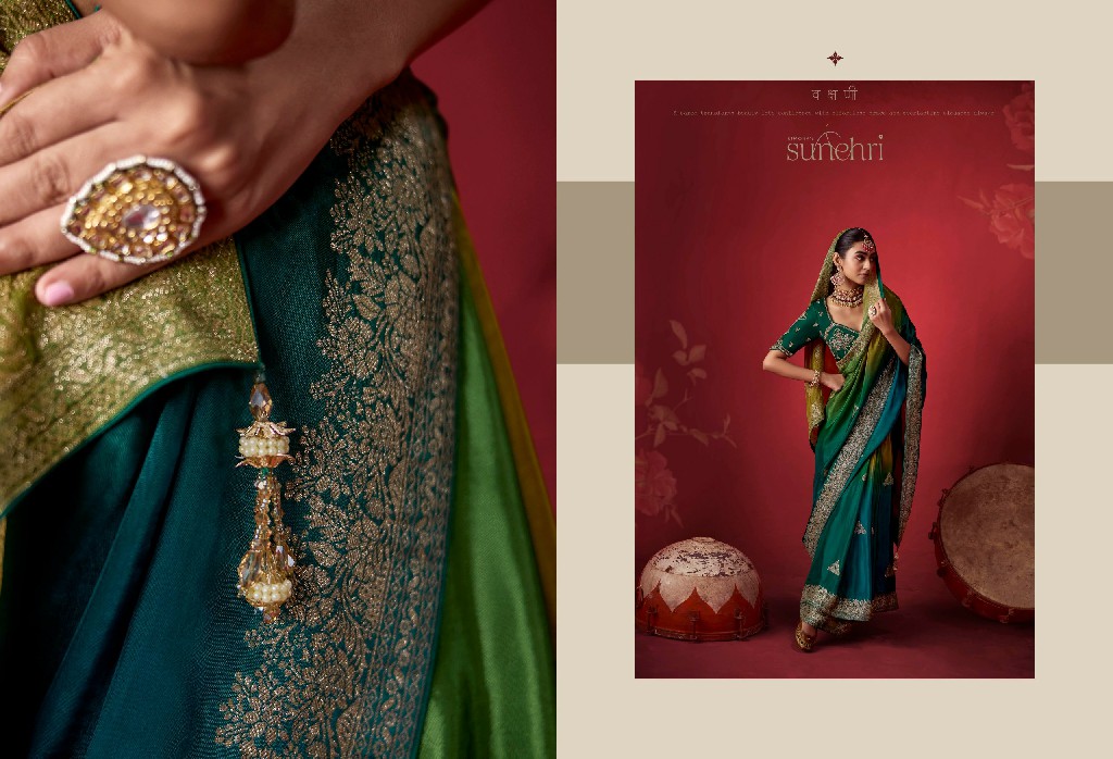 KIMORA SUNEHRI THE ROYAL EDIT WHOLESALE DOLA CRAPE SOFT SILK PARTY WEAR INDIAN SAREES FOR WOMEN ONLINE