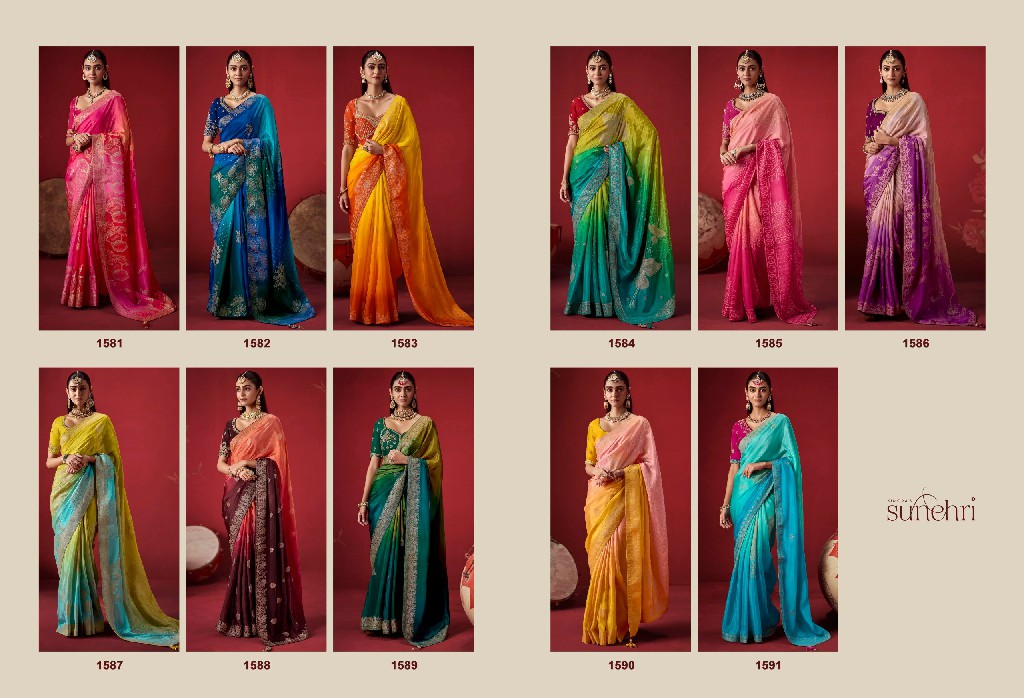 KIMORA SUNEHRI THE ROYAL EDIT WHOLESALE DOLA CRAPE SOFT SILK PARTY WEAR INDIAN SAREES FOR WOMEN ONLINE