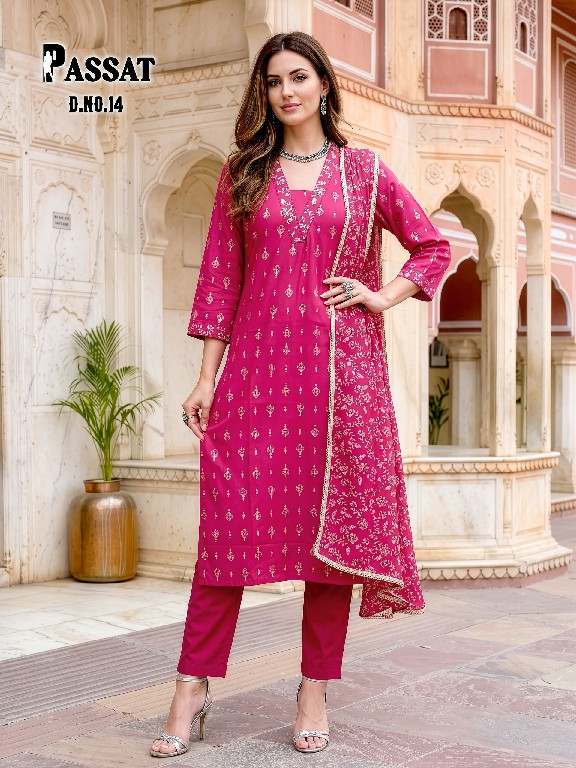 TEXTILEDEAL PASSAT VOL 1 WHOLESALE READYMADE ROMAN FOIL PRINT BIG SIZE BEST DESIGN 3 PCS SUITS EXPORTER