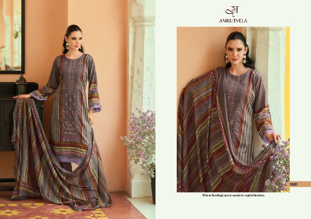 AMRUTVELA ABU SAEED WHOLESALE MAL COTTON FULL HEAVY WORK UNSTITCH SALWAR SUITS SUPPLIER