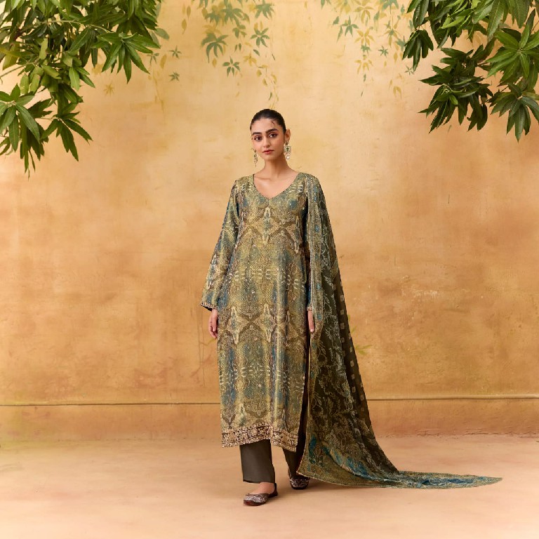 KIMORA SOHNI ROYAL WHOLESALE PURE KANJIVARAM WEAVING ETHNIC LOOK UNSTITCH SALWAR SUITS FOR EXPORT