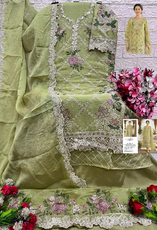 SHREE FABS D.NO 5607 WHOLESALE HEAVY CHIFFON PAKISTANI HIT DESIGN UNSTITCH SALWAR SUITS EXPORTER