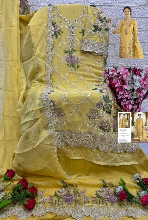 SHREE FABS D.NO 5607 WHOLESALE HEAVY CHIFFON PAKISTANI HIT DESIGN UNSTITCH SALWAR SUITS EXPORTER