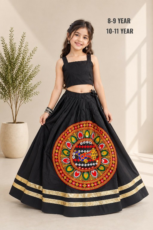 PAYAL CREATION D.NO SIYA-34 WHOLESALE READYMADE ROMAN SILK NAVRATRI SPECIAL CHANIYA CHOLI FOR KIDS ONLINE