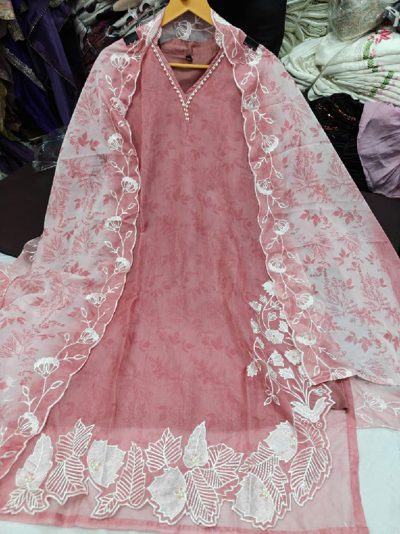 KHAS D.NO 164 WHOLESALE READYMADE TEBBY SILK WITH HAND WORK 3 PCS COMBO SET SUITS SUPPLIER