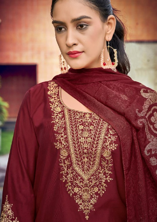 WOODEE VEDA VOL 2 WHOLESALE READYMADE HEAVY VISCOSE GADHWAL CLASSY FABULOUS 3 PCS SUITS EXPORTER