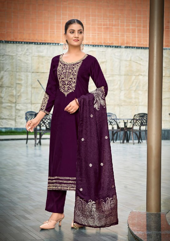WOODEE VEDA VOL 2 WHOLESALE READYMADE HEAVY VISCOSE GADHWAL CLASSY FABULOUS 3 PCS SUITS EXPORTER