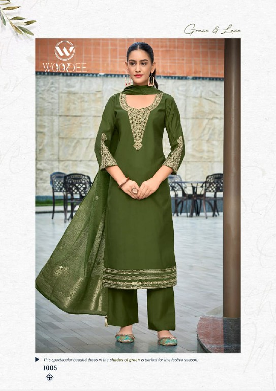 WOODEE VEDA VOL 2 WHOLESALE READYMADE HEAVY VISCOSE GADHWAL CLASSY FABULOUS 3 PCS SUITS EXPORTER