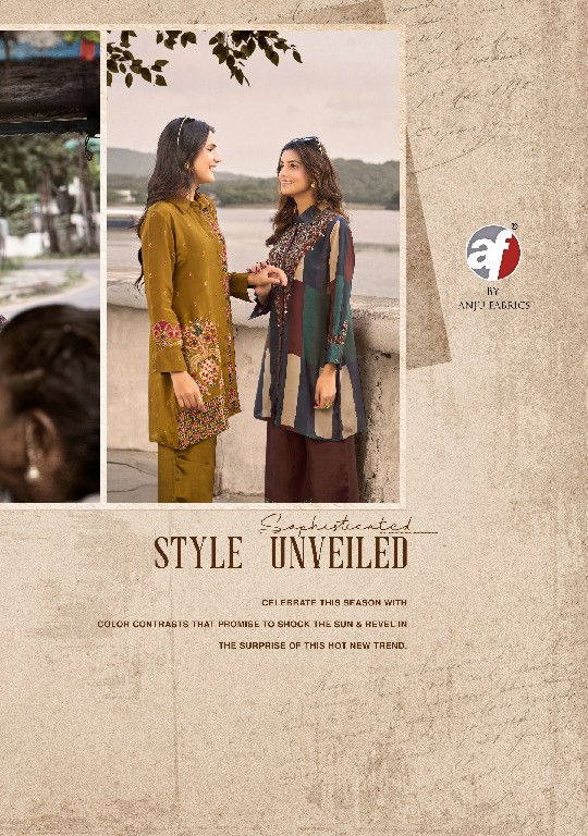 ANJU FAB FUSION VOL 6 WHOLESALE READYMADE NATURAL CREPE DESIGNER CORD SET FOR EXPORT
