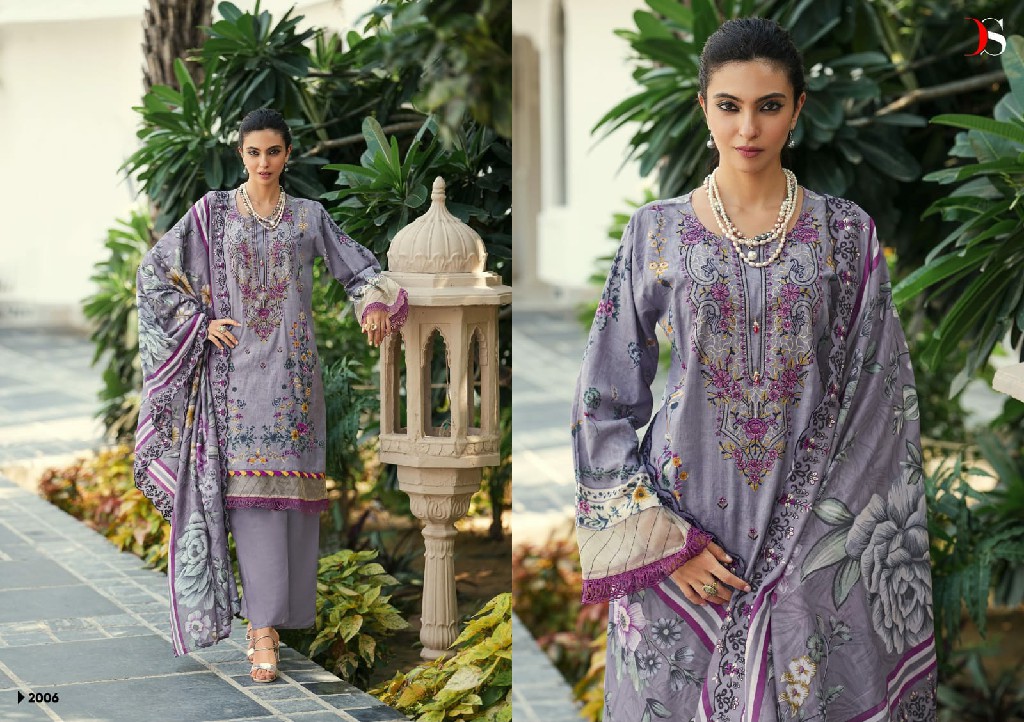 DEEPSY SUITS BIN SAEED MINI VOL 2 WHOLESALE LAWN COTTON WITH WORK CLASSIC LOOK UNSTITCH SALWAR KAMEEZ FOR EXPORT