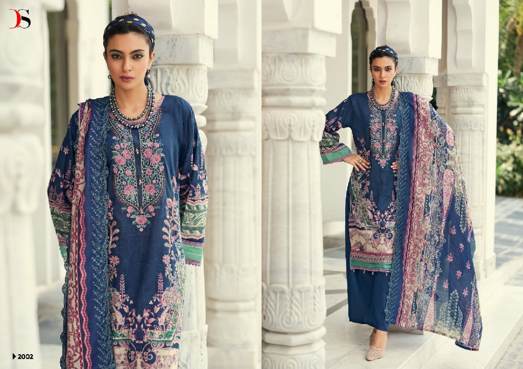 DEEPSY SUITS BIN SAEED MINI VOL 2 WHOLESALE LAWN COTTON WITH WORK CLASSIC LOOK UNSTITCH SALWAR KAMEEZ FOR EXPORT