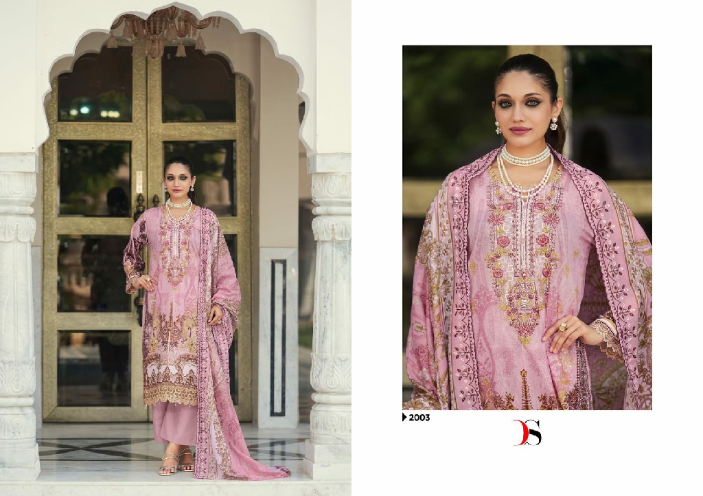 DEEPSY SUITS BIN SAEED MINI VOL 2 WHOLESALE LAWN COTTON WITH WORK CLASSIC LOOK UNSTITCH SALWAR KAMEEZ FOR EXPORT