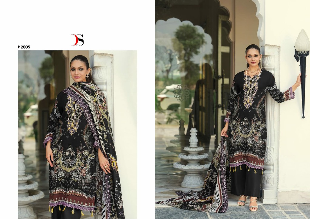 DEEPSY SUITS BIN SAEED MINI VOL 2 WHOLESALE LAWN COTTON WITH WORK CLASSIC LOOK UNSTITCH SALWAR KAMEEZ FOR EXPORT