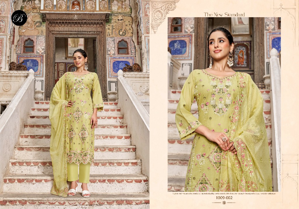 BELLIZA KHWAISH VOL 2 WHOLESALE PURE COTTON LAWN HEAVY KARACHI WORK UNSTITCH SALWAR SUITS EXPORTER