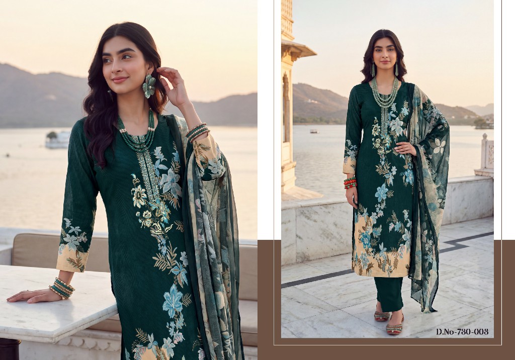 ZULFAT FAIZA WHOLESALE PURE JAM COTTON EXCLUSIVE DESIGN UNSTITCH SALWAR SUITS FOR EXPORT