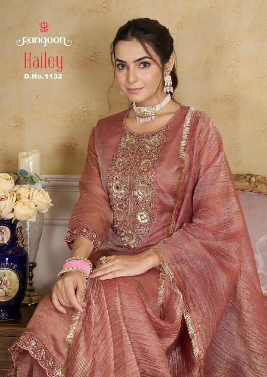 RANGOON HAILEY WHOLESALE READYMADE SALSA HEAVY WORK EXCLUSIVELY TRENDING 3 PCS SUITS SUPPLIER