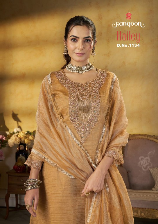 RANGOON HAILEY WHOLESALE READYMADE SALSA HEAVY WORK EXCLUSIVELY TRENDING 3 PCS SUITS SUPPLIER