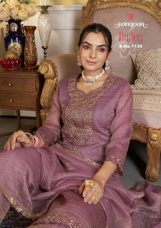 RANGOON HAILEY WHOLESALE READYMADE SALSA HEAVY WORK EXCLUSIVELY TRENDING 3 PCS SUITS SUPPLIER