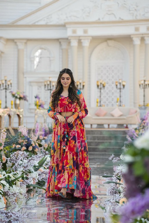 PURPLE CREATION CLORA VOL 1 WHOLESALE READYMADE AIR TEX CHINON BIG SIZE STYLISH INDO WESTERN DRESS FOR WOMEN ONLINE
