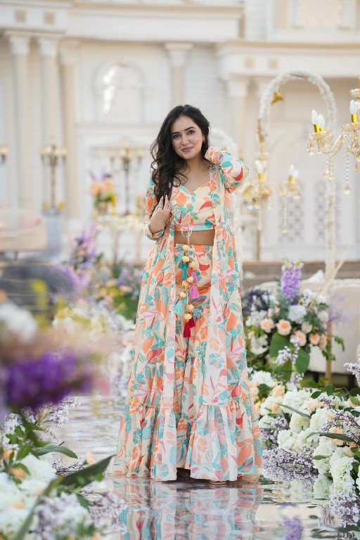 PURPLE CREATION CLORA VOL 1 WHOLESALE READYMADE AIR TEX CHINON BIG SIZE STYLISH INDO WESTERN DRESS FOR WOMEN ONLINE
