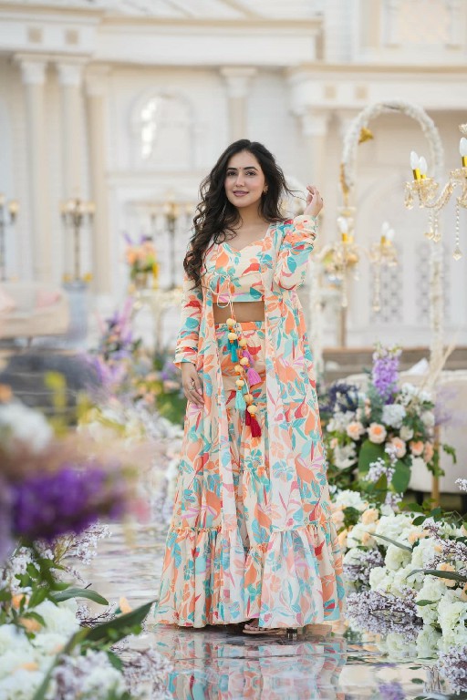 PURPLE CREATION CLORA VOL 1 WHOLESALE READYMADE AIR TEX CHINON BIG SIZE STYLISH INDO WESTERN DRESS FOR WOMEN ONLINE