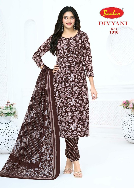 BAALAR DIVYANI VOL 1 WHOLESALE COTTON PRINTED DAILY WEAR DRESS MATERIAL ONLINE