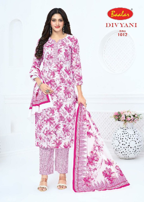 BAALAR DIVYANI VOL 1 WHOLESALE COTTON PRINTED DAILY WEAR DRESS MATERIAL ONLINE