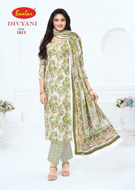 BAALAR DIVYANI VOL 1 WHOLESALE COTTON PRINTED DAILY WEAR DRESS MATERIAL ONLINE