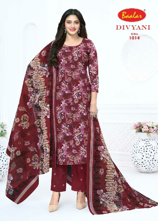 BAALAR DIVYANI VOL 1 WHOLESALE COTTON PRINTED DAILY WEAR DRESS MATERIAL ONLINE