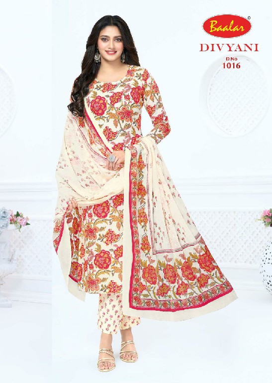 BAALAR DIVYANI VOL 1 WHOLESALE COTTON PRINTED DAILY WEAR DRESS MATERIAL ONLINE
