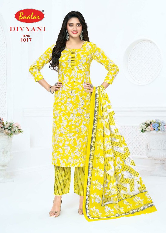 BAALAR DIVYANI VOL 1 WHOLESALE COTTON PRINTED DAILY WEAR DRESS MATERIAL ONLINE