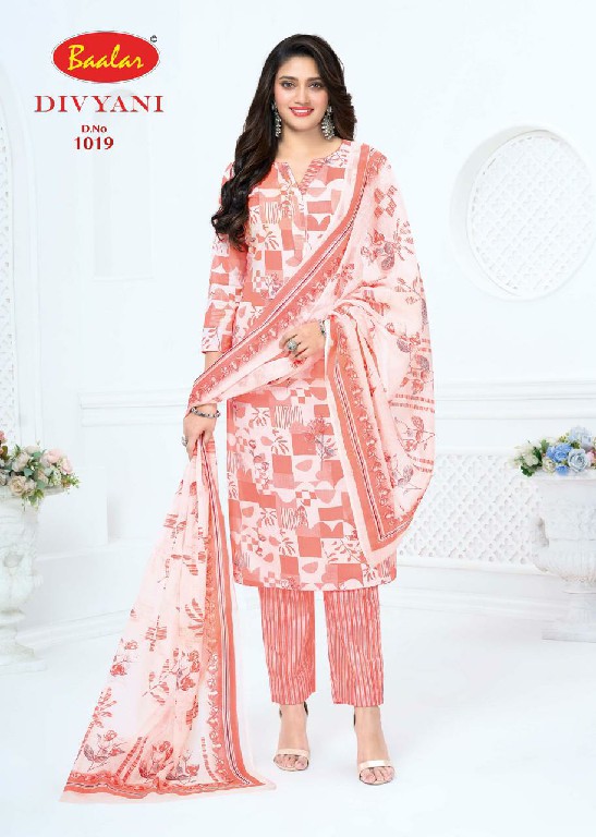 BAALAR DIVYANI VOL 1 WHOLESALE COTTON PRINTED DAILY WEAR DRESS MATERIAL ONLINE