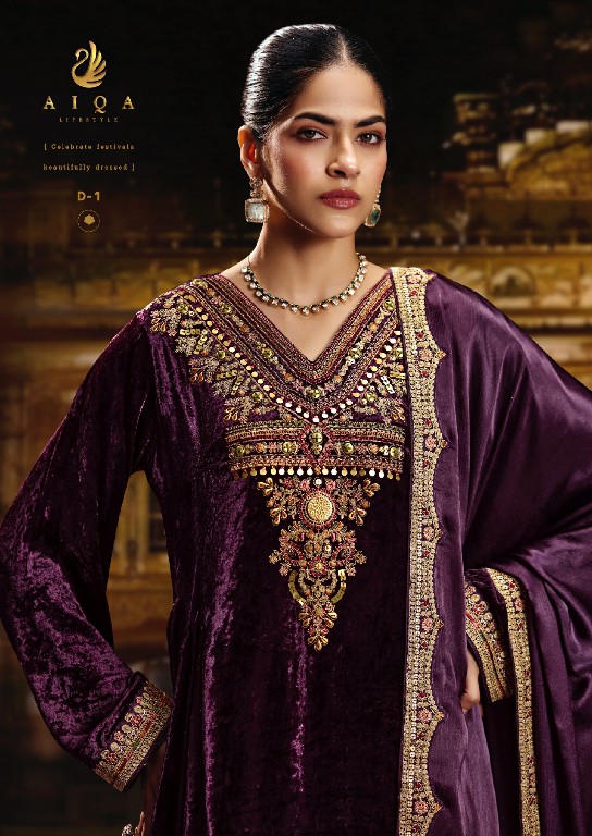 AIQA SABR WHOLESALE PURE VISCOSE VELVET WINTER SPECIAL UNSTITCH SALWAR SUITS EXPORTER