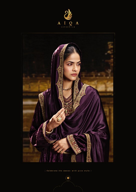 AIQA SABR WHOLESALE PURE VISCOSE VELVET WINTER SPECIAL UNSTITCH SALWAR SUITS EXPORTER