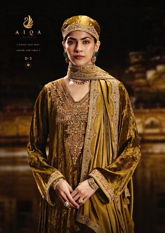 AIQA SABR WHOLESALE PURE VISCOSE VELVET WINTER SPECIAL UNSTITCH SALWAR SUITS EXPORTER