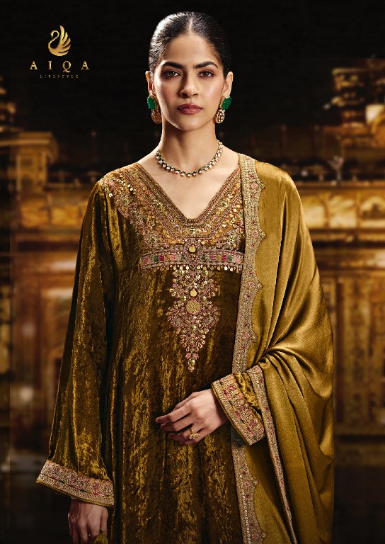 AIQA SABR WHOLESALE PURE VISCOSE VELVET WINTER SPECIAL UNSTITCH SALWAR SUITS EXPORTER